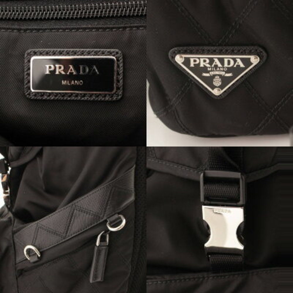 Prada Nylon Drawstring Backpack Rucksack Black - image 7